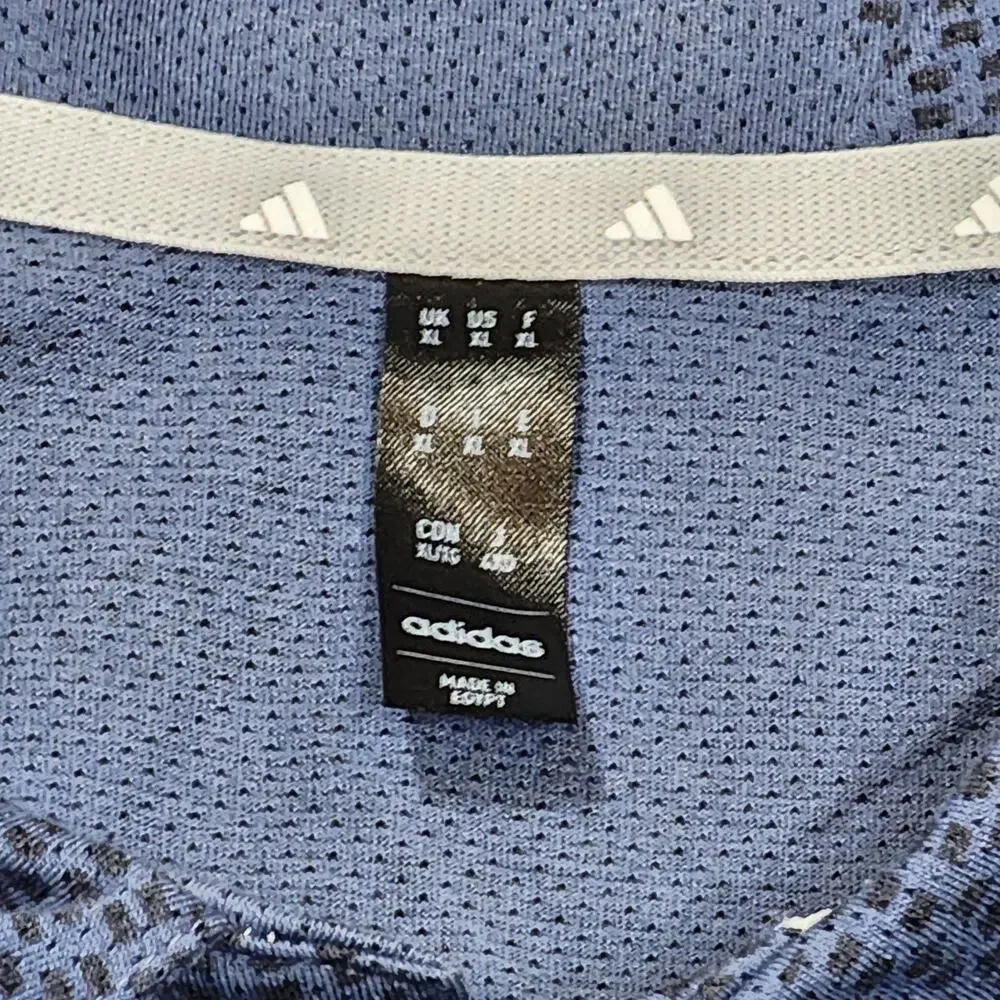 Adidas Polo Men's XL Ink Wavy Short Sleeve New